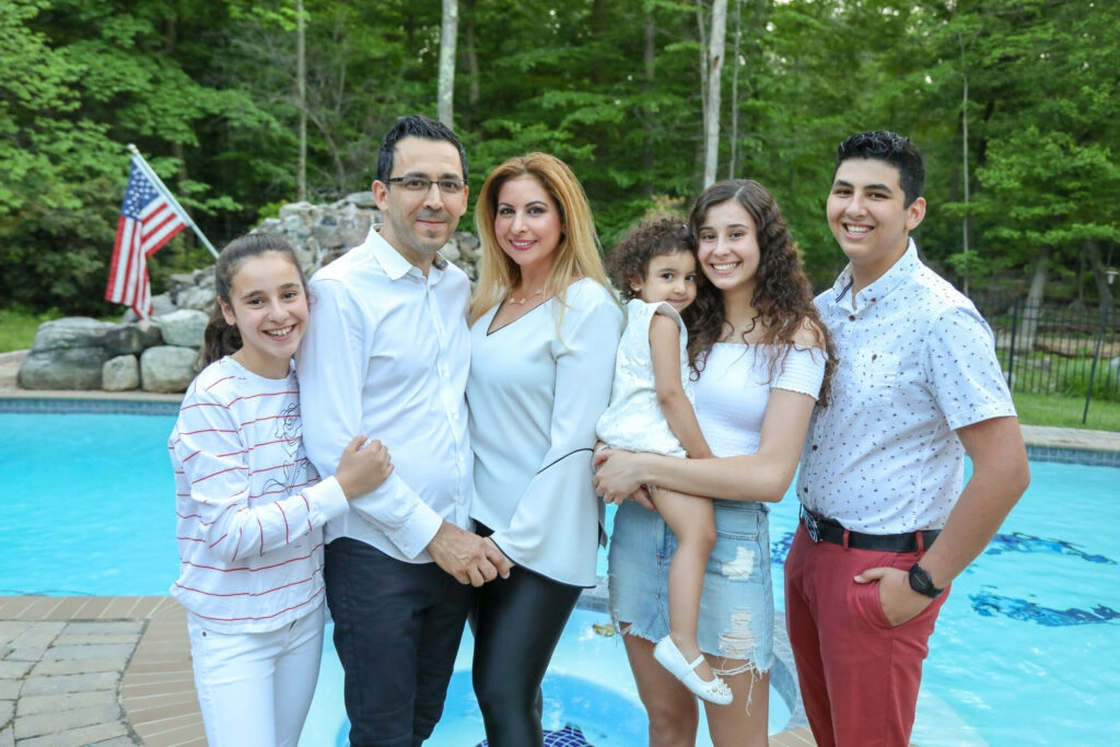 Family outdoor scene