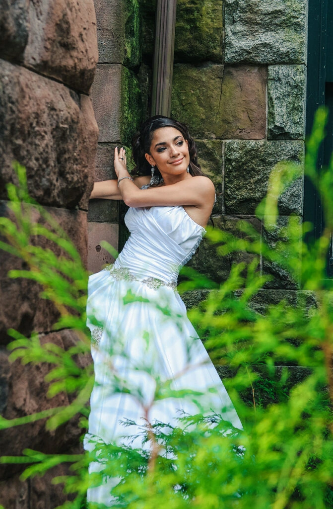 Sweet 16 portrait at Lambert Castle