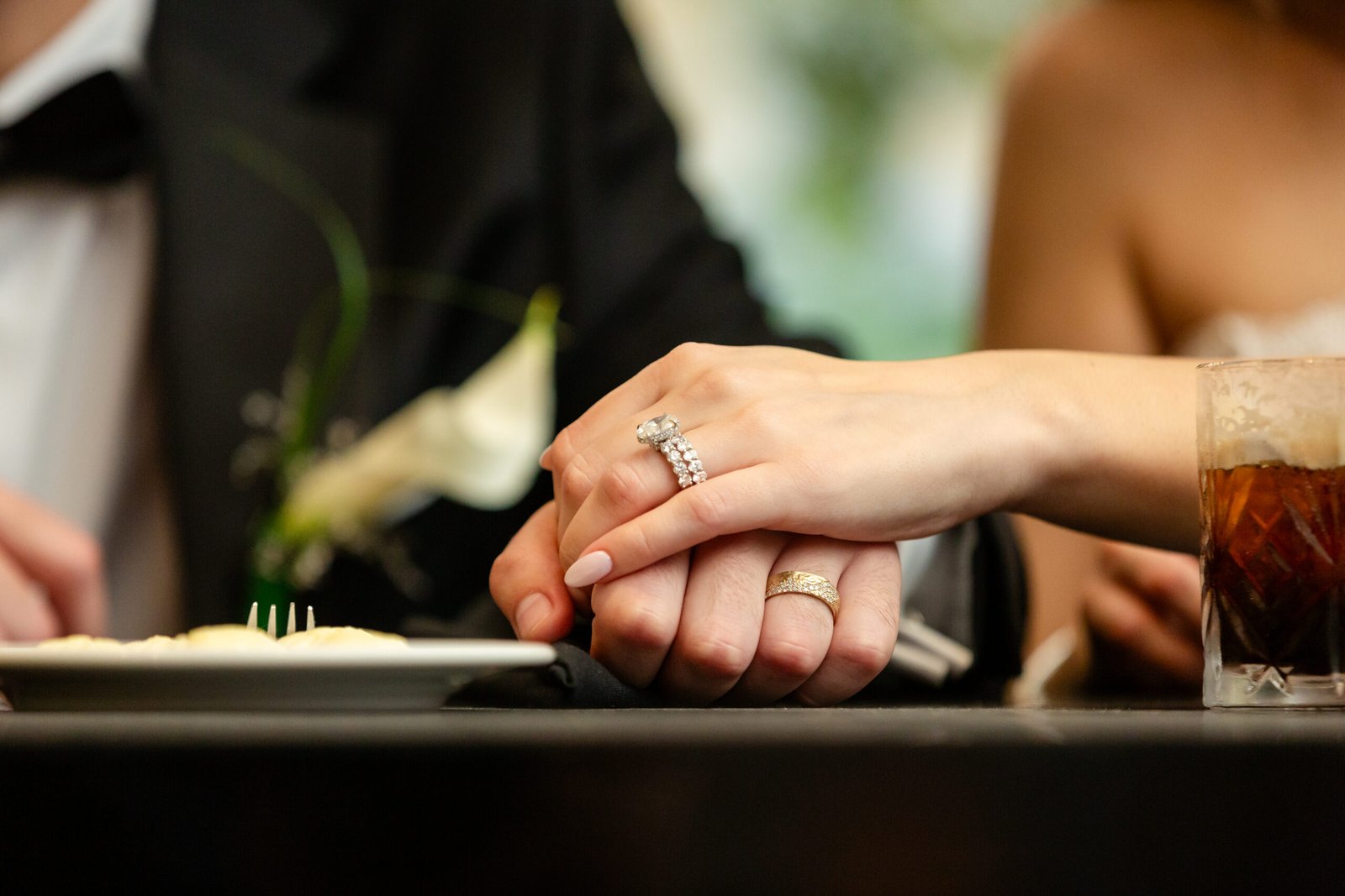 Wedding couple silhouette