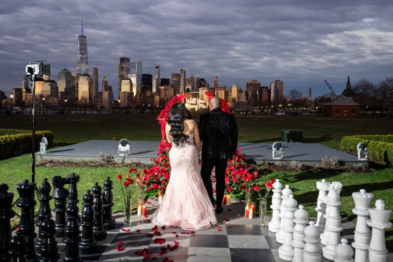 Still from Stanley and Jassiel's proposal dinner film
