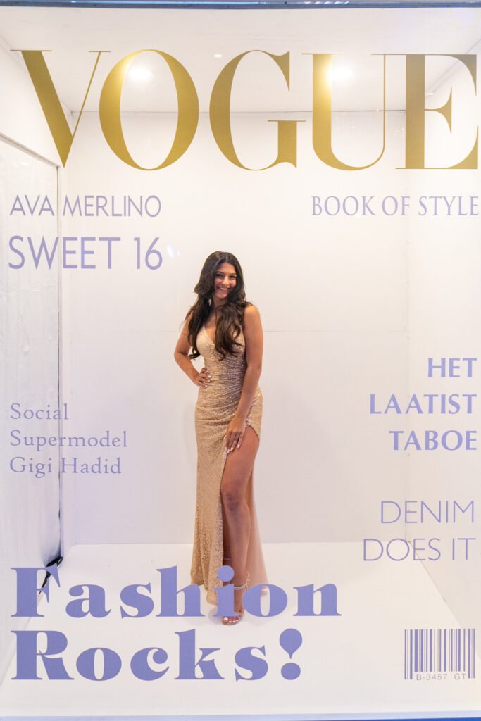 Sweet 16 magazine-cover style portrait